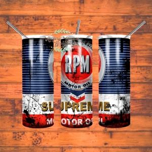 RPM oil greasy 20oz Tumbler